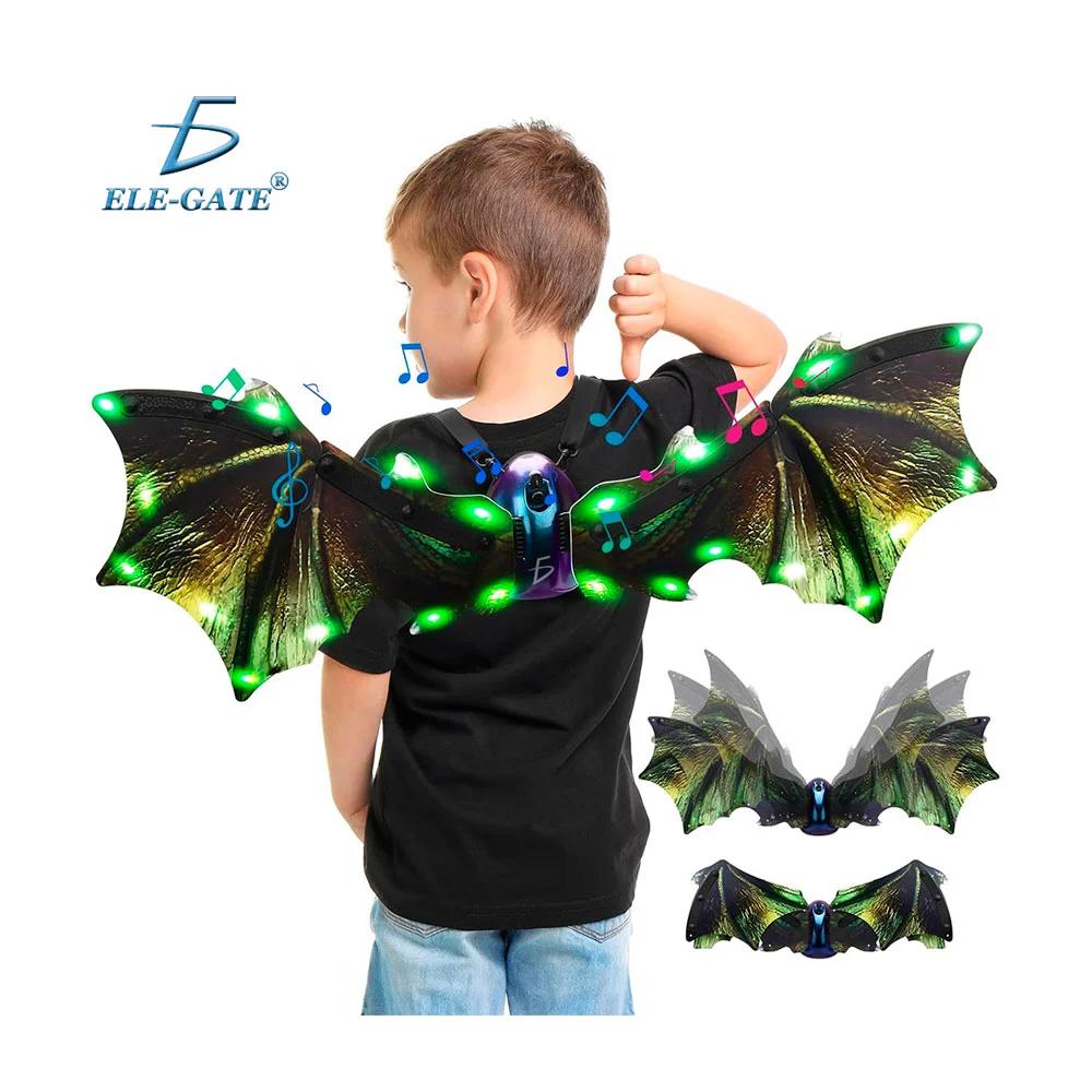 Alas de dragón con movimiento, sonido y luz rgb / jug.34.3