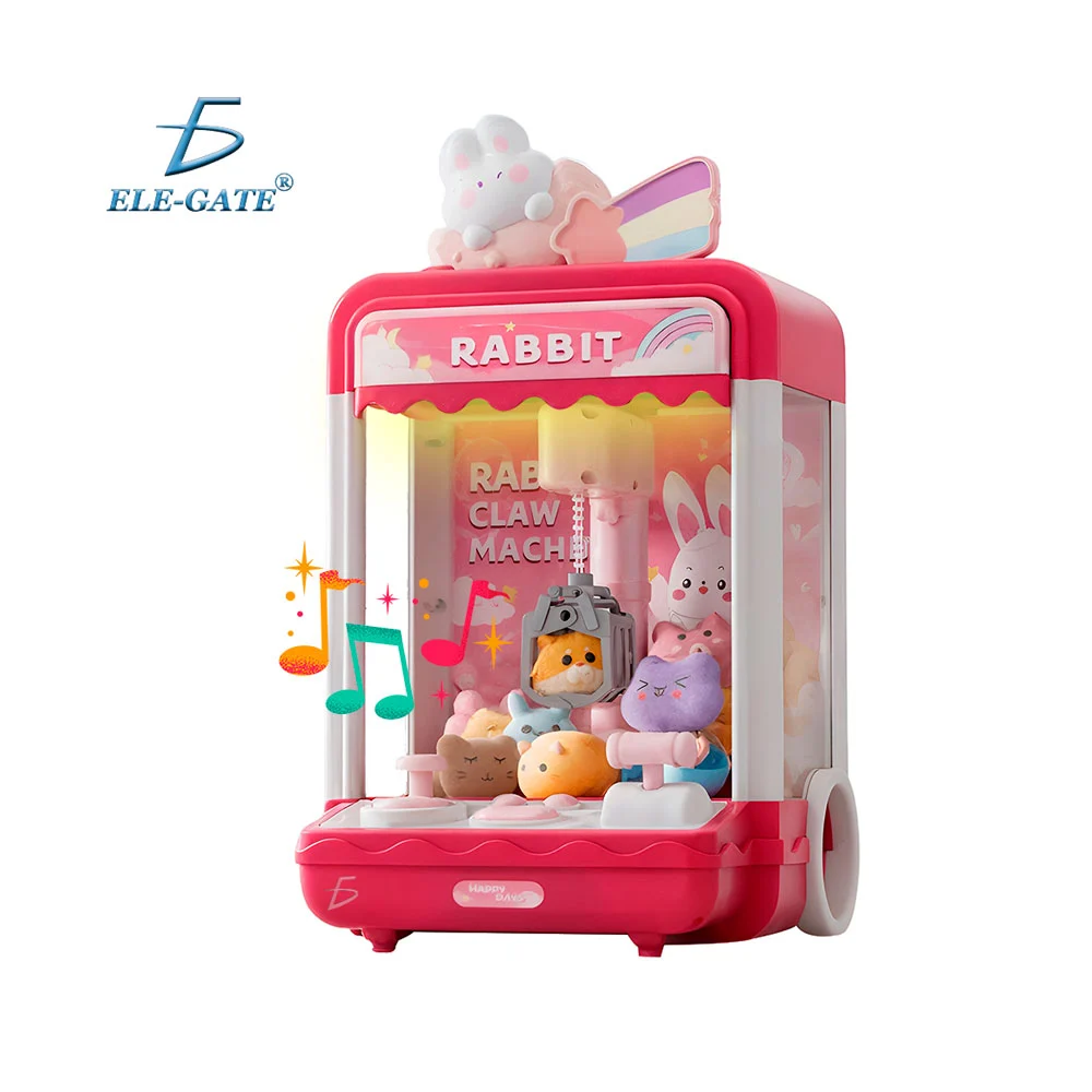 Máquina de garra, expendedora de juguetes con luces rgb + premios / jug.45