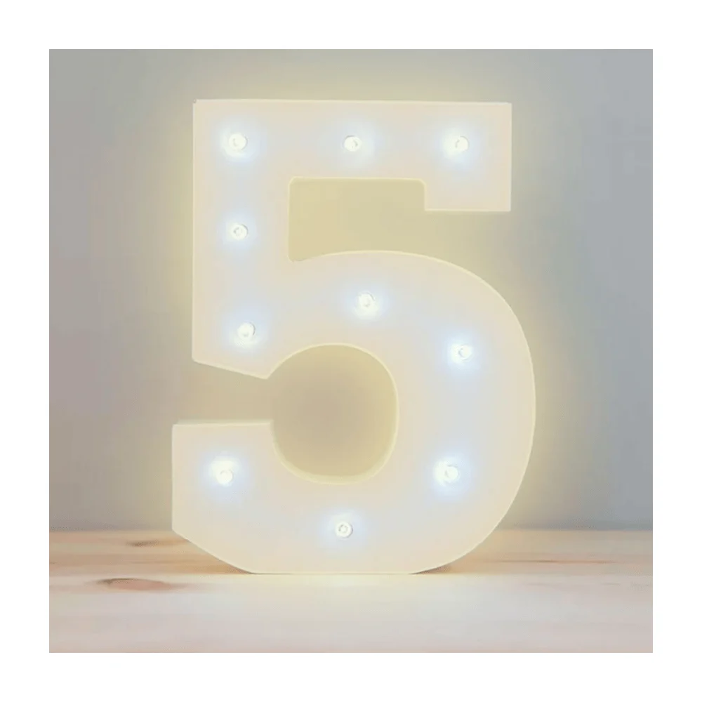 Lámpara led en forma de letra ñ con luz cálida / led.54