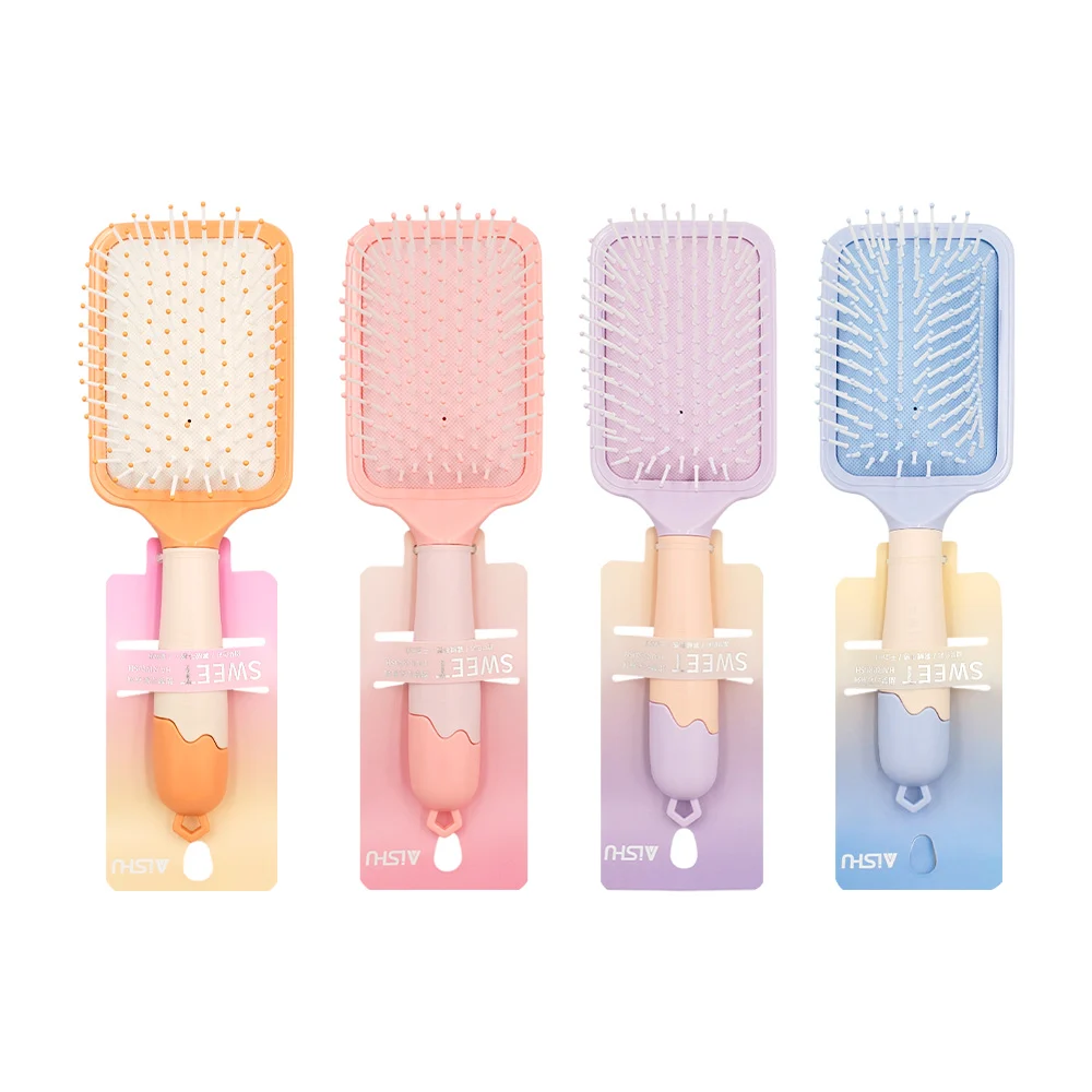 1pza Cepillo rectangular smile on en tono pastel / aishu / sweet / 8988-27