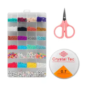 Kit de bisuteria pedreria para hacer pulseras, variedad de accesorios…