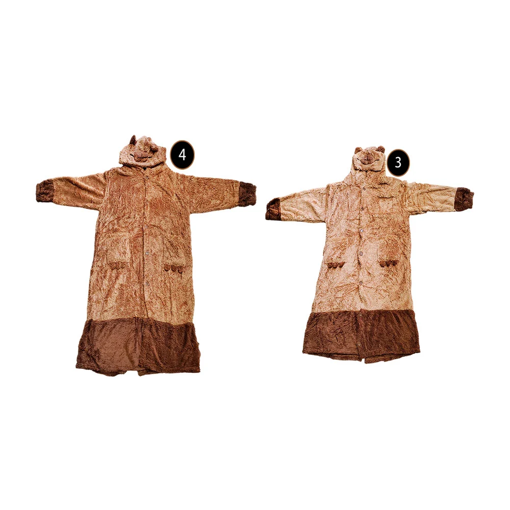 Bata afelpada para adulto con diseño de capibara, variedad de colores / lu2273