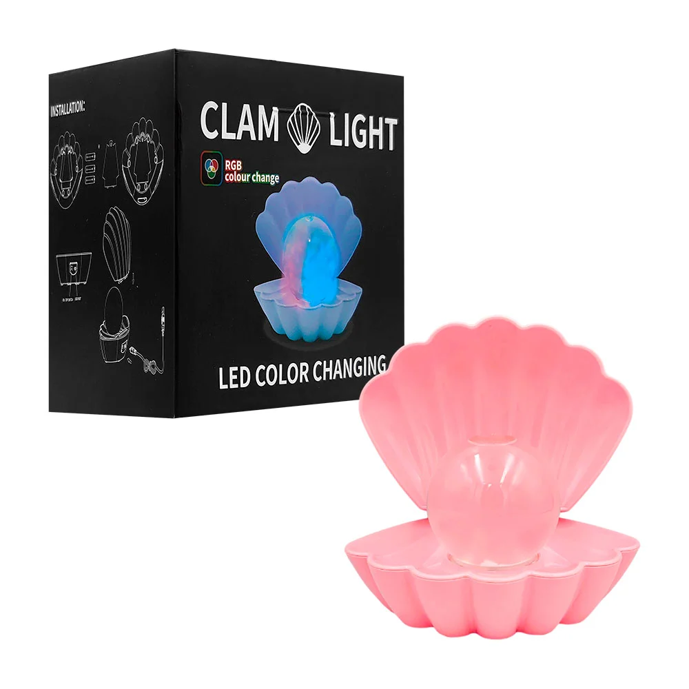 1pza Lámpara led en forma de concha con perla, variedad de modelos / m002