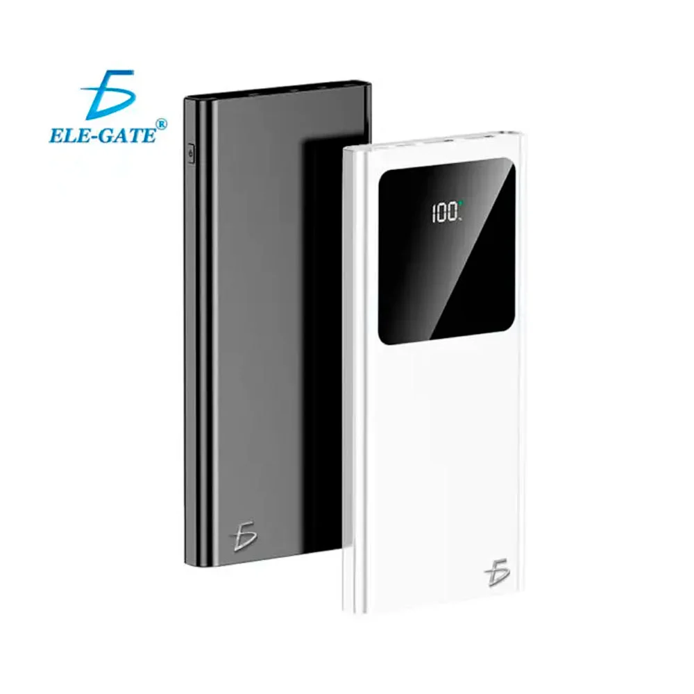 Power bank elegate de carga rápida 22.5w 10000mah, pantalla digital, variedad