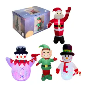 Inflable decorativo navideño, eléctrico, luz, variedad de personajes …