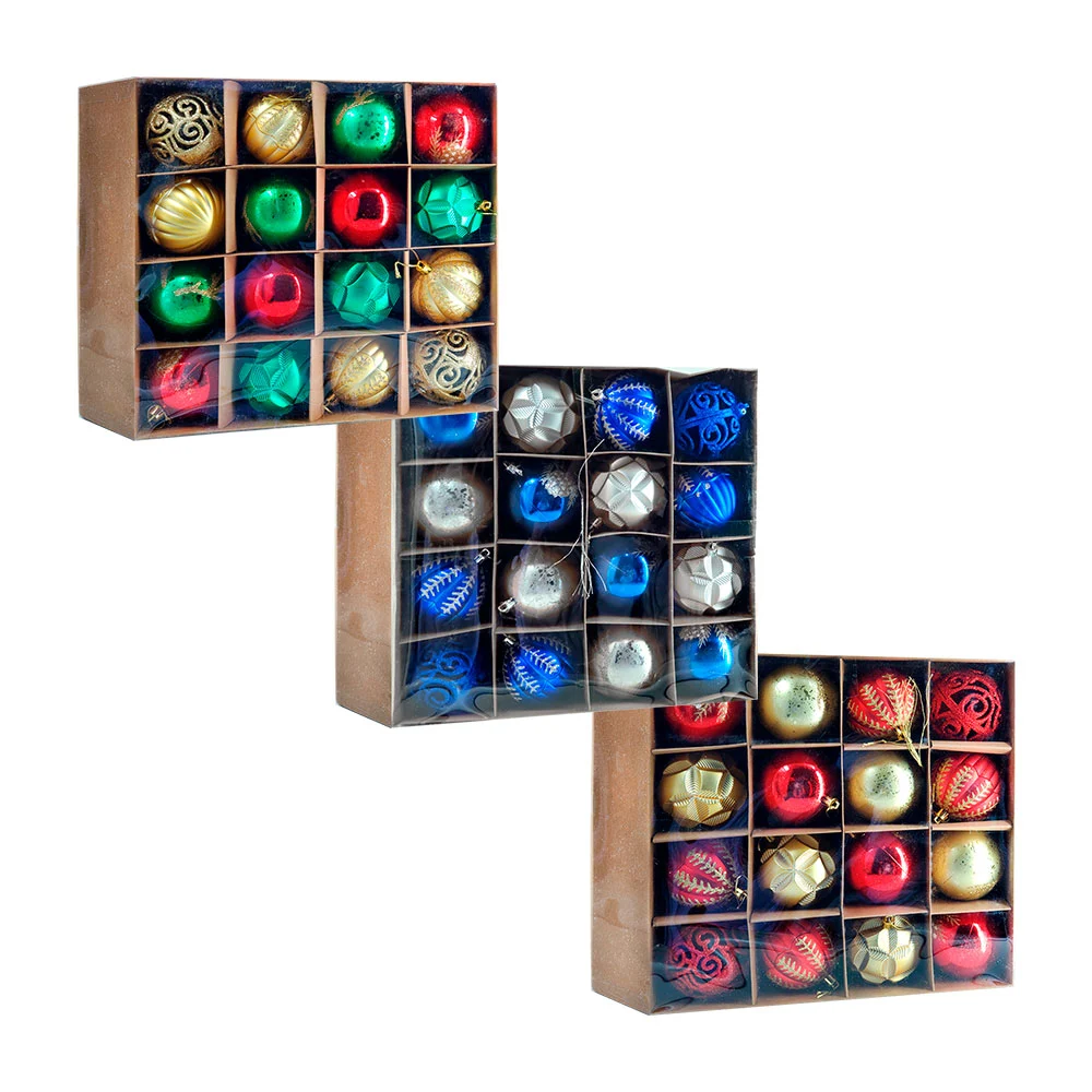 Paquete con 16 esferas grandes con relie...