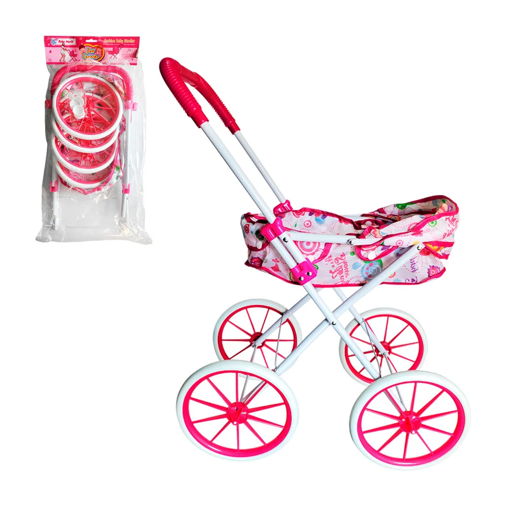 Carreola de juguete con ruedas de 19cmx4 para muñecas / doll carrier / ts87919