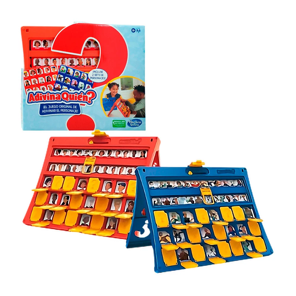 Juego de mesa adivina quién? con 2 set de personajes, diseño plegable / x-3698a