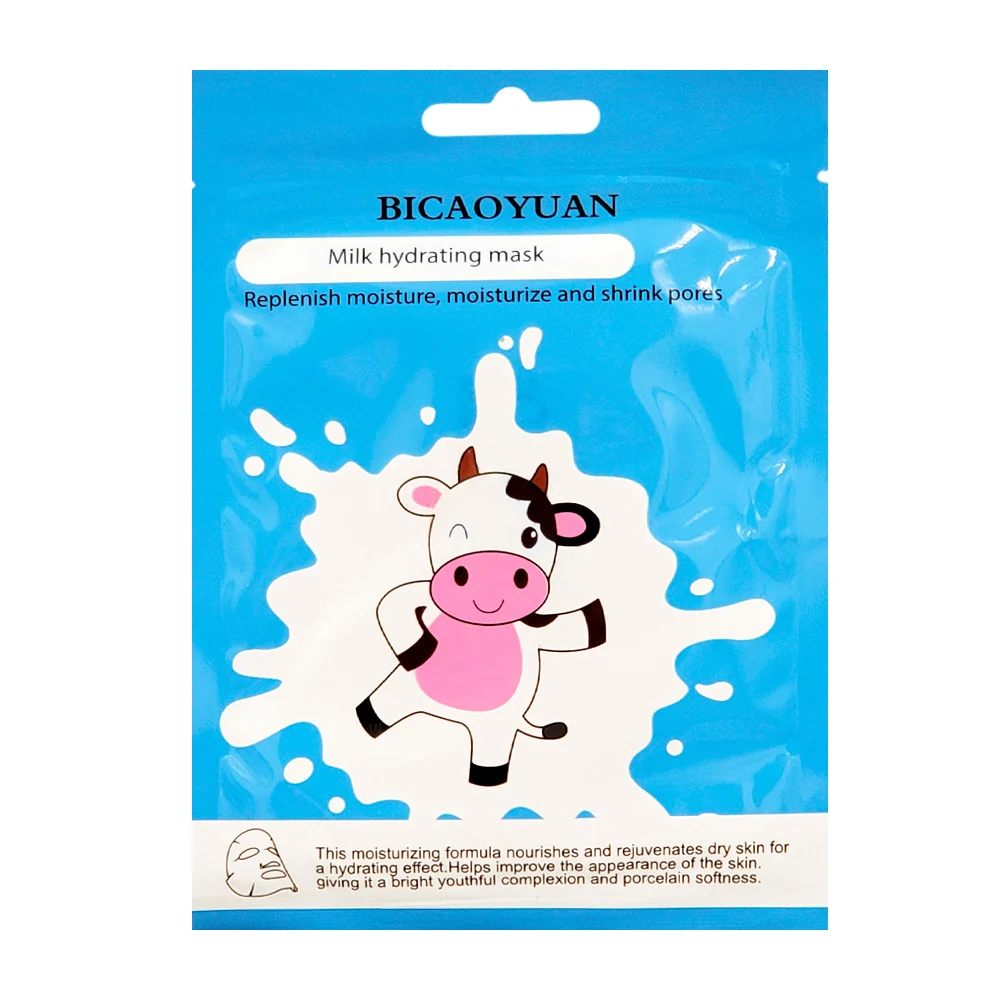 Mascarilla facial hidratante bicaoyuan con extracto de leche / a-49