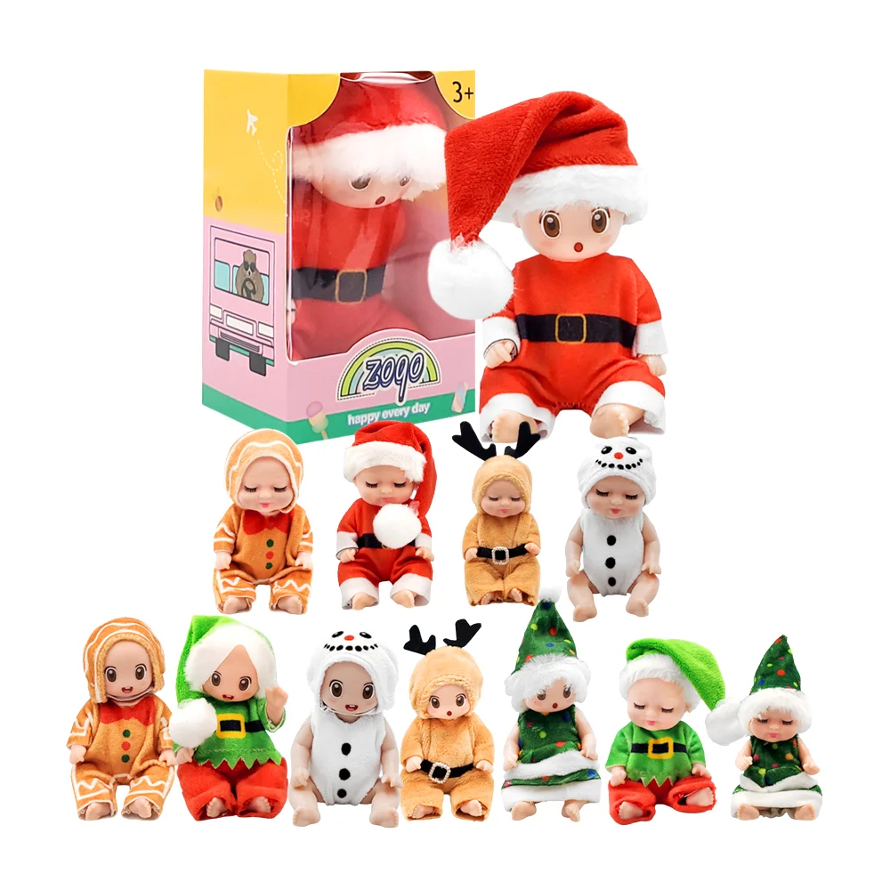 Mini muñeco de bebé con ropa navideña, variedad de modelos / lu2206