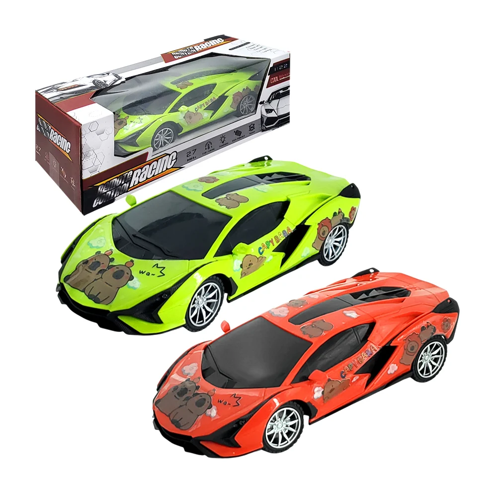 Carro deportivo a control remoto con luces, scale 1:22, 27mhz, varios colores