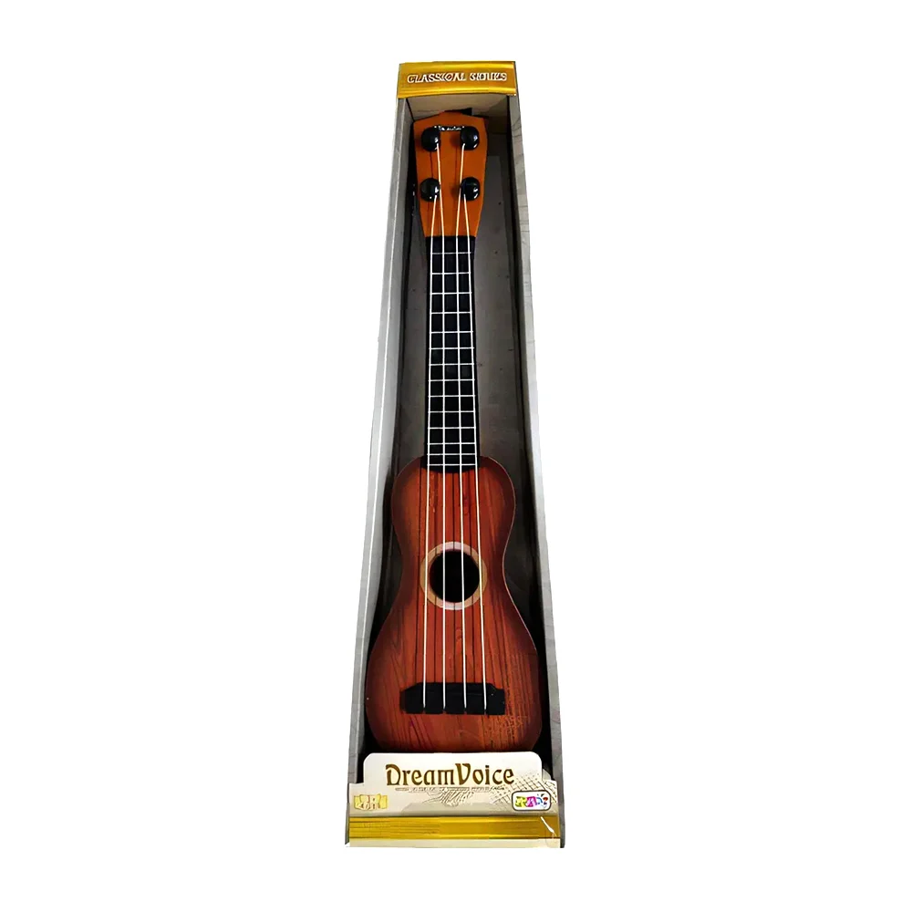 Mini guitarra tipo ukelele de madera, ajustable con cuerdas de plástico / s-b3