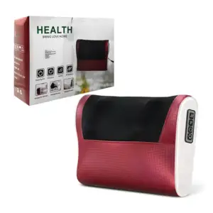 Almohada masajeadora para el cuello y espalda con velocidad ajustable…