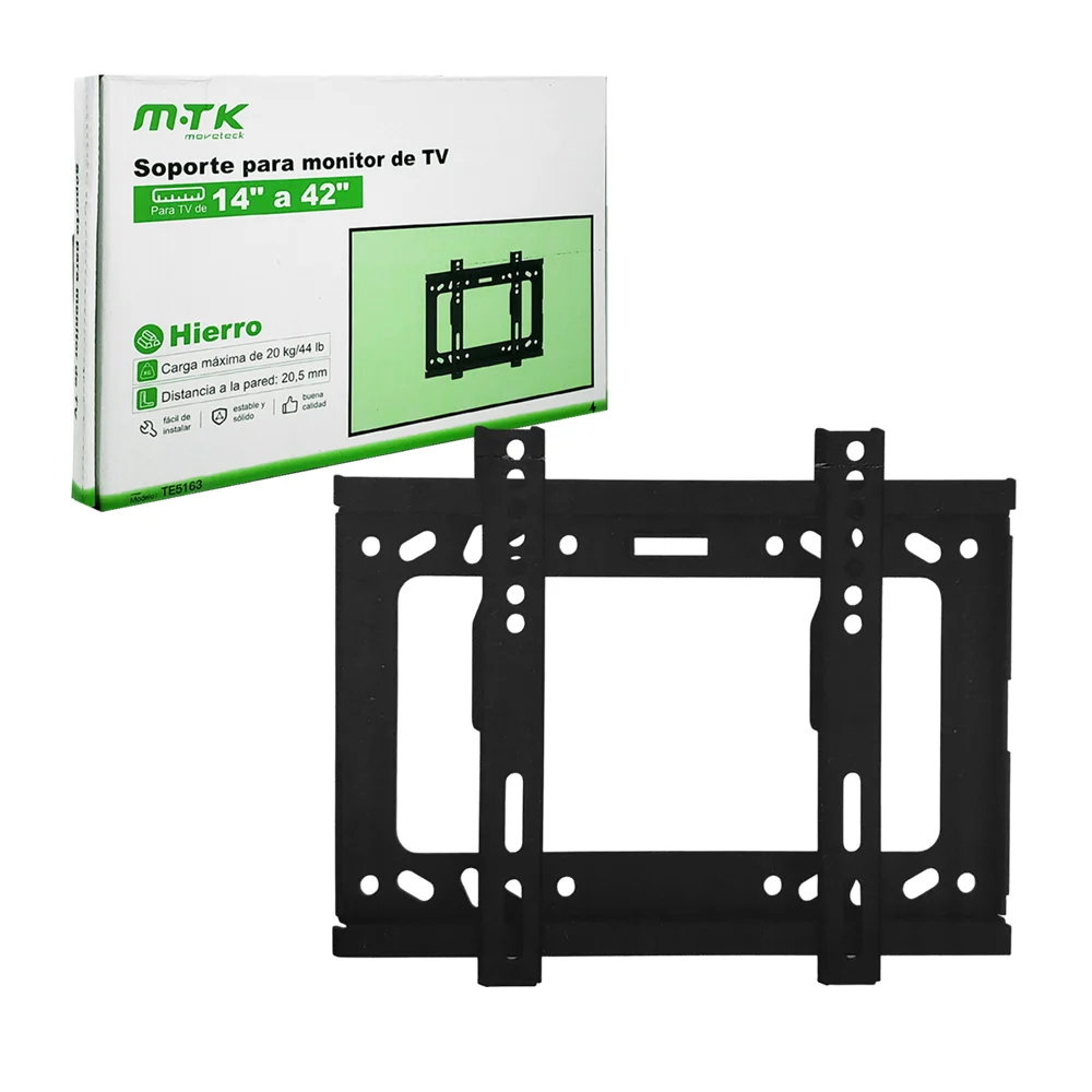 1pza Soporte metálico montable para televisión de 14 a 42 pulgadas / mtk