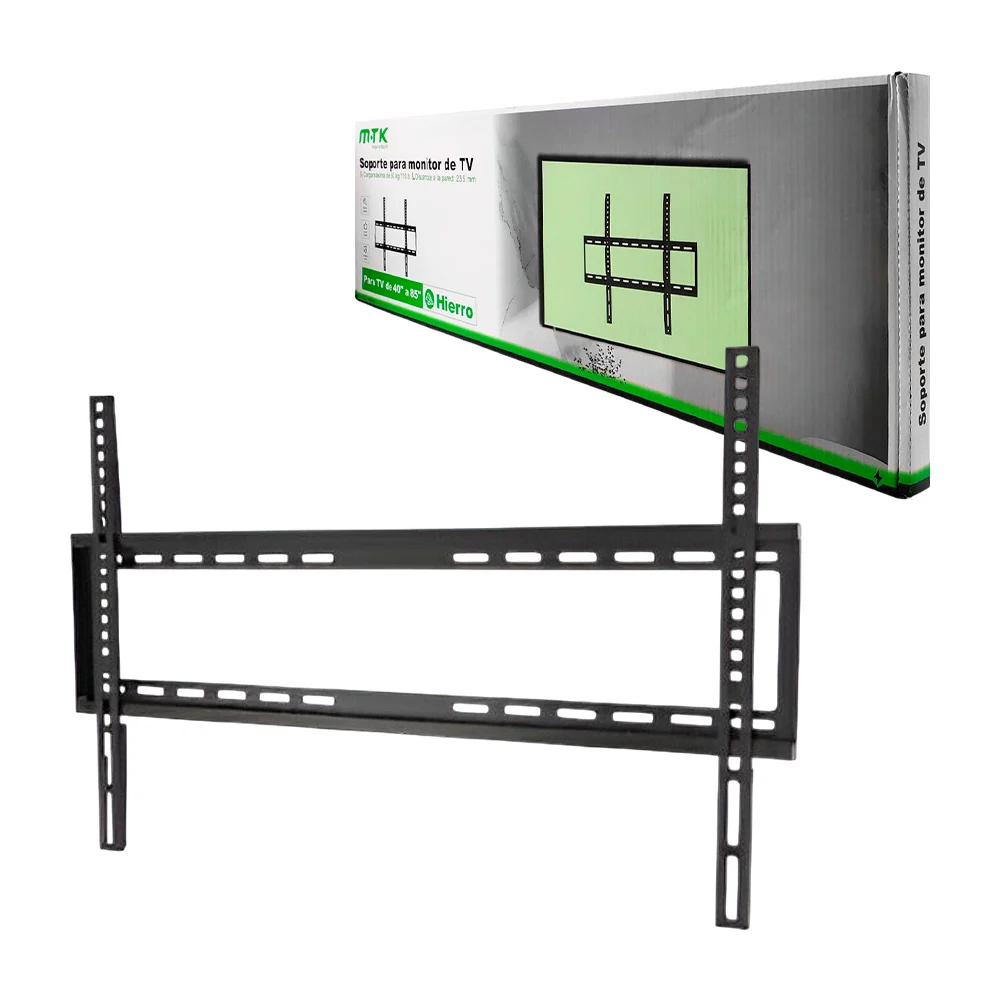 1pza Soporte para televisión, montable, con medida variable de 40 a 85 pulgadas