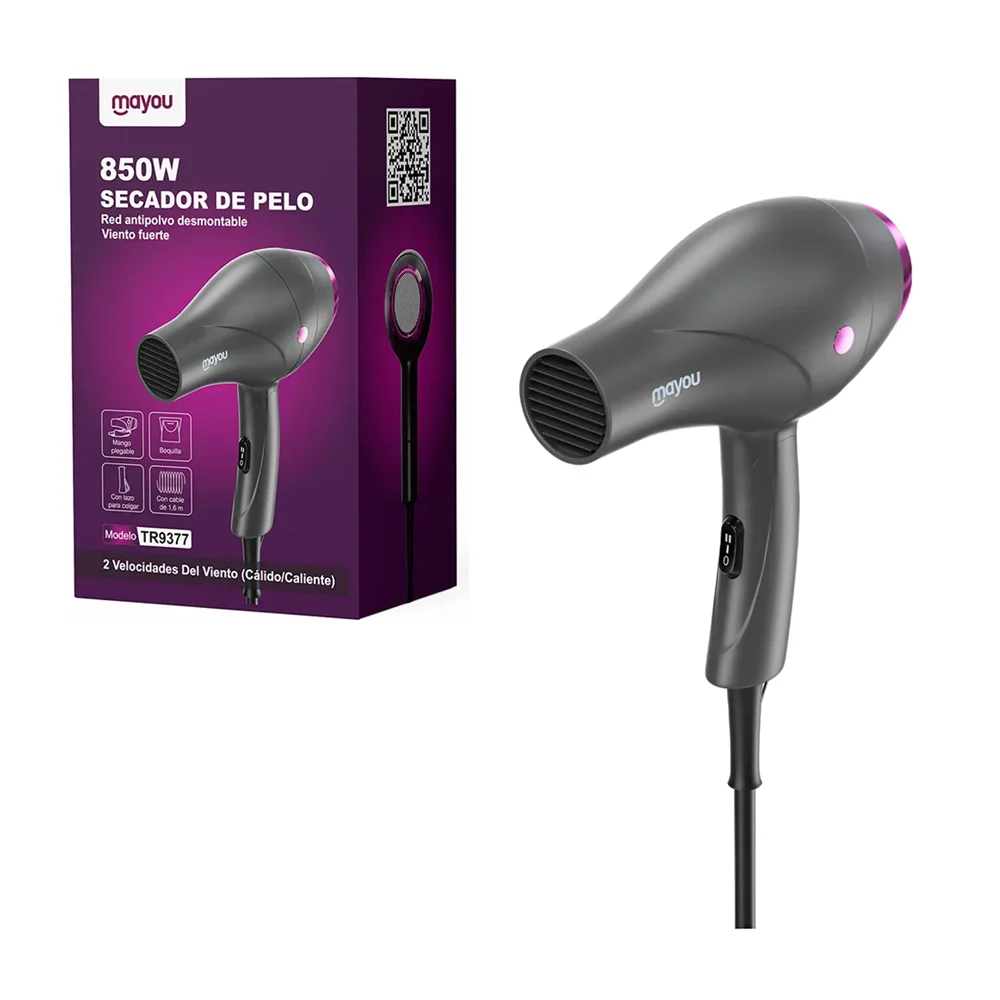1pza Secadora para el cabello pequeña, plegable, variedad de funciones / mayou