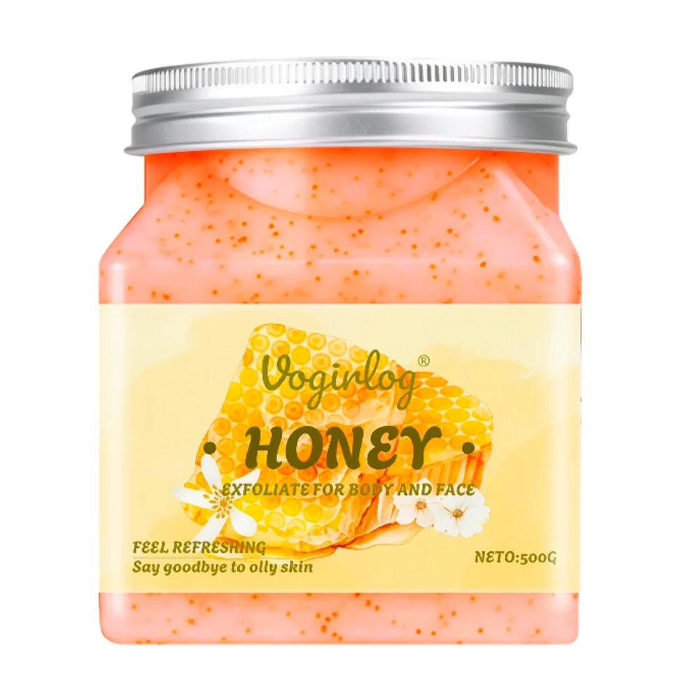 Crema exfoliante facial y corporal vogirlog con extracto de miel, 500g / vg-e03