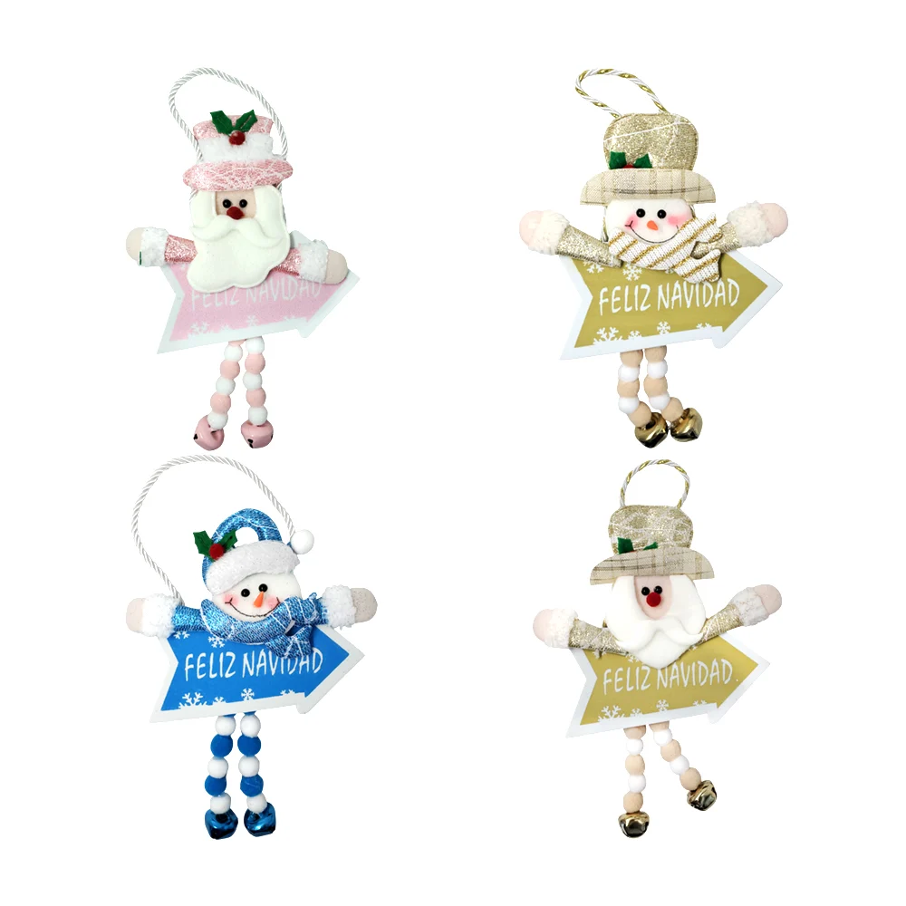 Adorno en forma de personajes navideños...