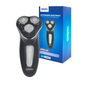Afeitadora eléctrica inalámbrica, accesorios intercambables, 600mah