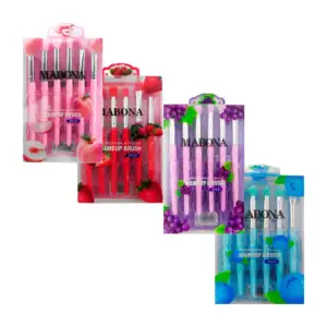 Paquete con 6 brochas, cerdas suaves y mango con relieve, color surti…