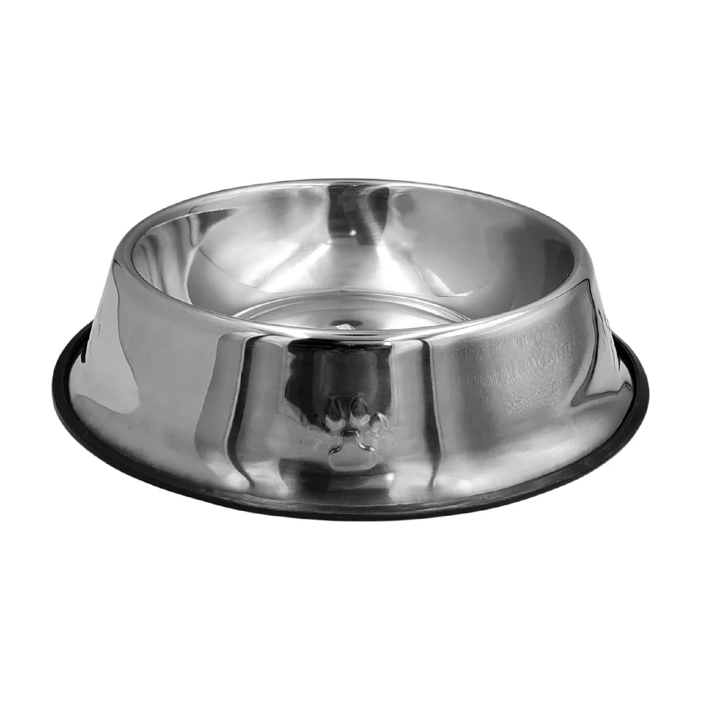 Plato para mascotas, acero inoxidable, antideslizante, 34cm / 56924
