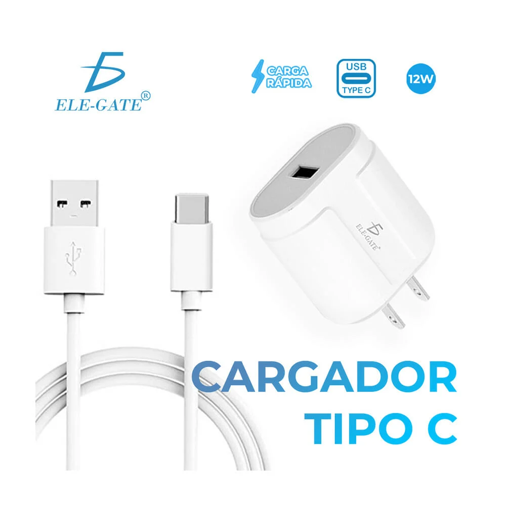 Cargador de carga rápida con entrada tipo c 2.1a ch.84.typec