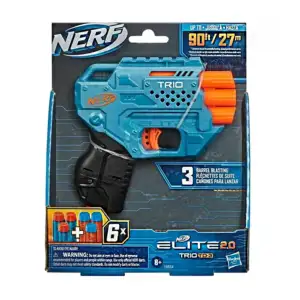 Pistola nerf elite 2.0 trio td-3 con alcance de 27m + 6 dardos / e9954