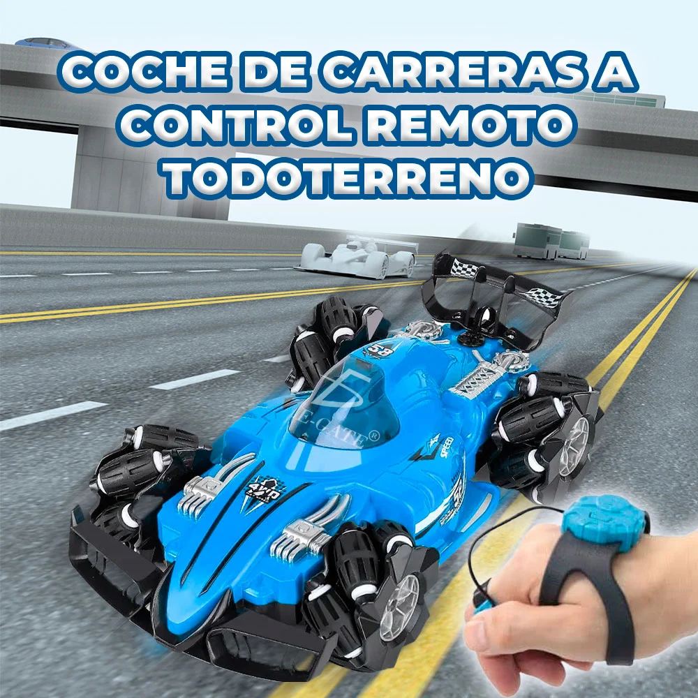 Coche de carreras con sensor teledirigido ele-gate tipo f1 con luces, sonidos y efecto de humo, variedad de colores / jug.809.p