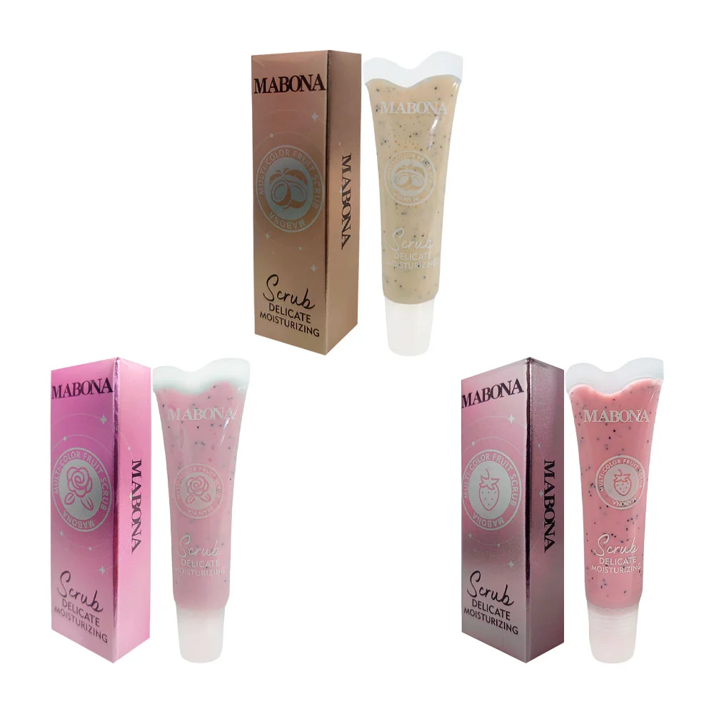 Exfoliante mabona para labios, para limpiar e hidratar 13ml, variedad de aromas