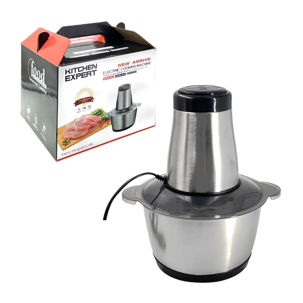 Procesador / picador eléctrico para carne o alimentos, capacidad de 2L / lu88230