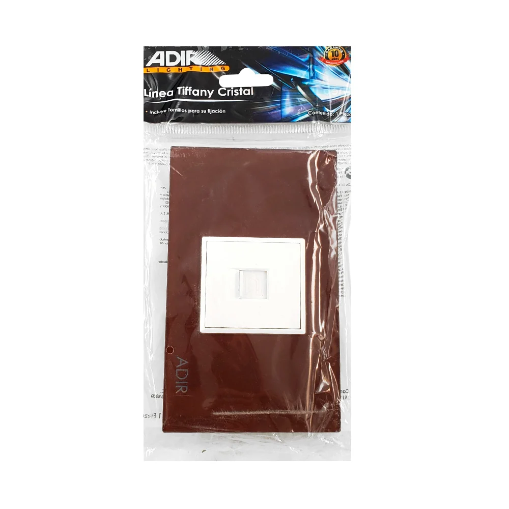Placa adir tiffany cristal para cable del teléfono con protección / 4199