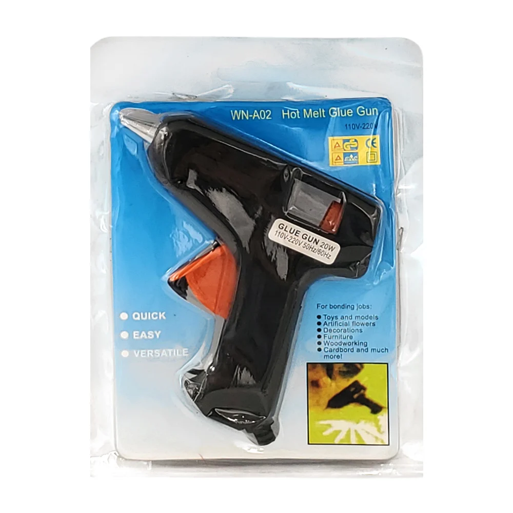 Pistola de silicón chica, 20w de potencia, variedad de colores / tl35640
