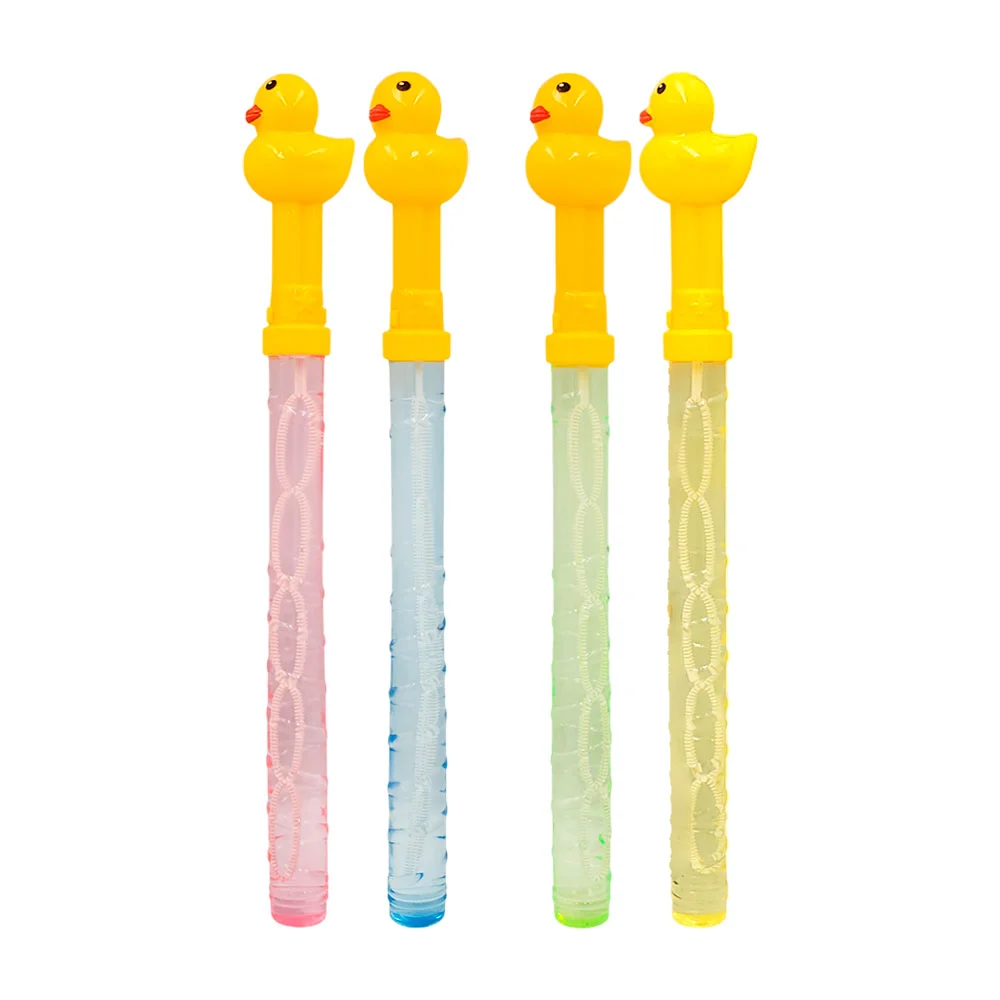 1pz vara con jabón para hacer burbujas, con decoración de patito, 36cm, variedad