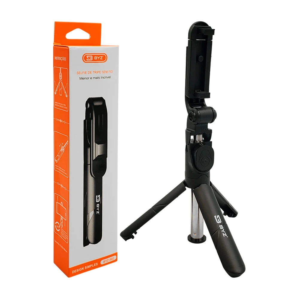 Selfie stick byz, inalámbrico, con giro 360, control y tripie estabilizador