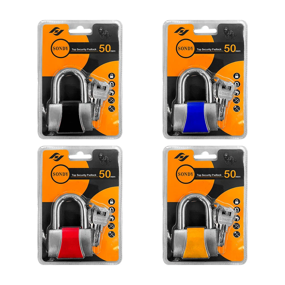 Candado de seguridad metálico sondy de 50mm con juego de 3 llaves / tl44812