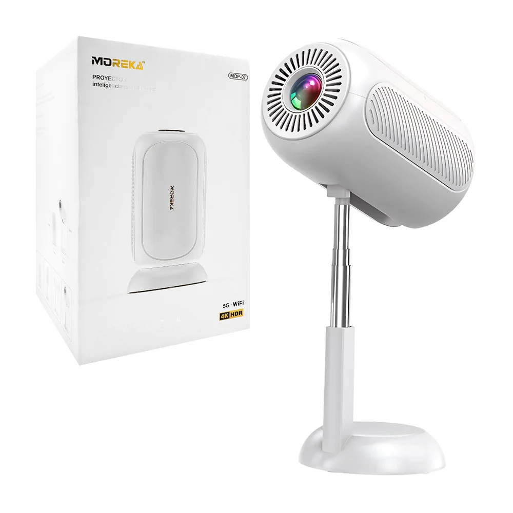 Proyector inteligente de alta definición cilíndrico, 5g+wifi, 4k hdr, 240 ansi