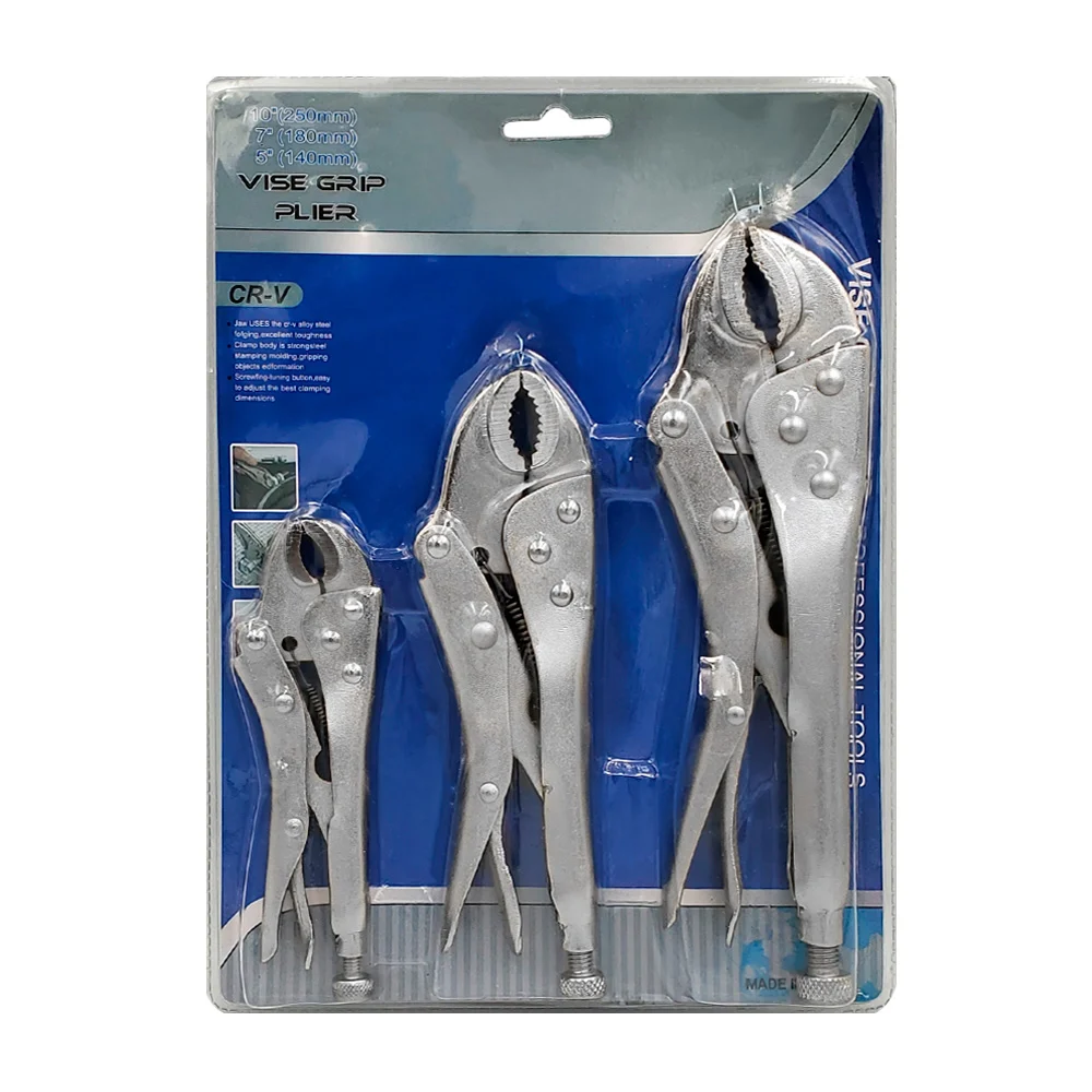 Blíster con 3 pinzas perica de diferentes medidas, acero inoxidable / tl35873