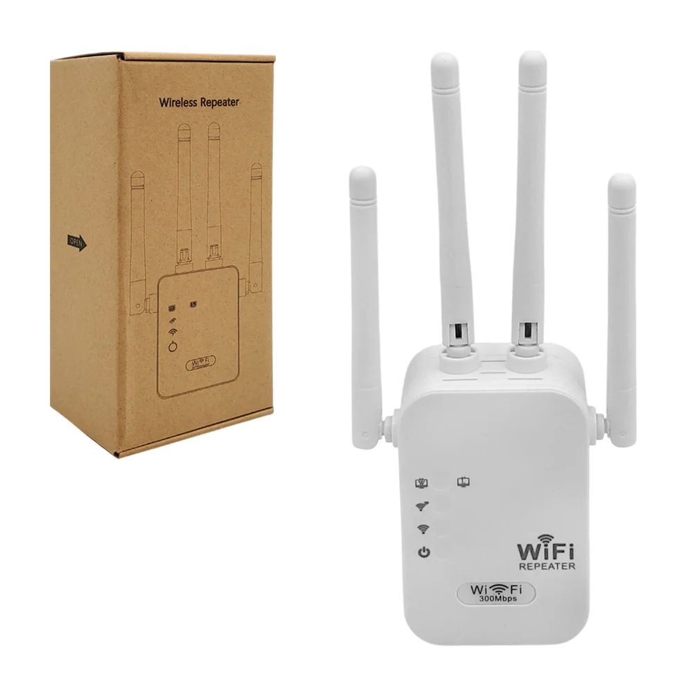Repetidor wifi con 4 antenas, potencia 300mbps / wifi4 / wireless repeater