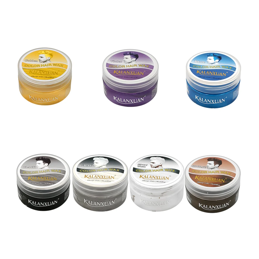 Cera con tinte temporal kalanxuan para pintar el cabello, 100g, varios colores