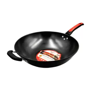 Sartén wok hondo antiadherente con mango de plástico, 34.5cm / health…