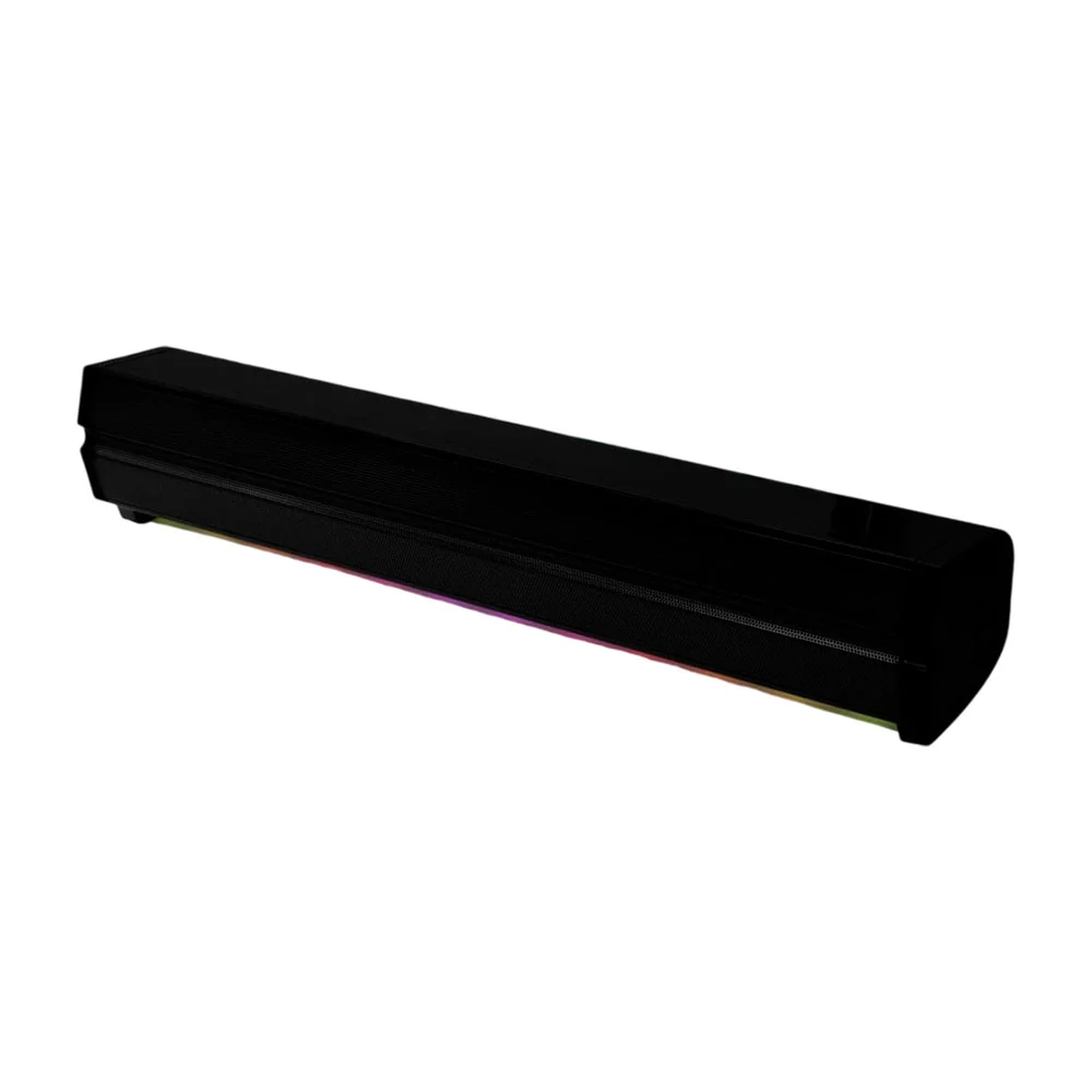 Barra de sonido soundbar, inalámbrico con sonido estéreo, diseño moderno y rgb