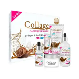 Set 5en1 para el cuidado facial, colágeno y baba de caracol para piel…
