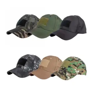 Gorra cachucha táctica con 3 velcros, variedad de colores y diseños /…