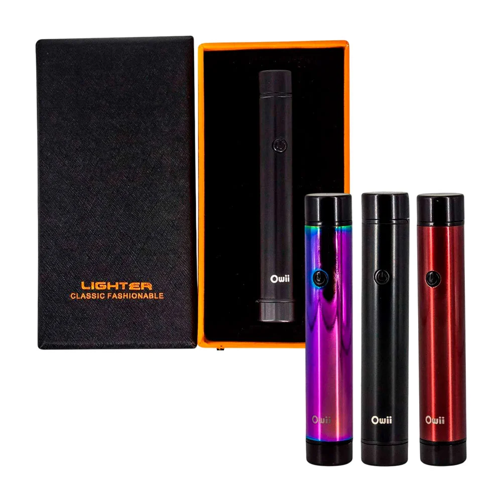 Encencedor eléctrico recargable, diseño de tubo compacto con resistencia, variedad de colores