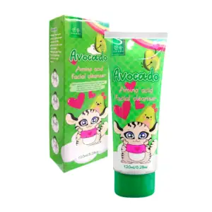 Espuma limpiadora facial con aminoácidos y extracto de aguacate, 120m…