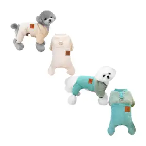Abrigo afelpado para mascotas talla mediana, aborregado con 4 patas, …