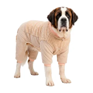 Abrigo afelpado para mascotas talla extra grande, aborregado con 4 pa…