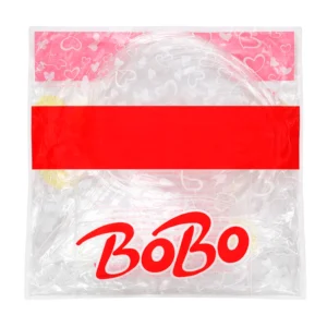 1pz Globo transparente con forma de corazón / bt-552-9