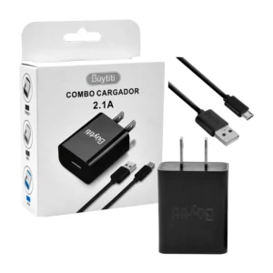 Combo cargador buytiti con entrada v8 para carga 2.1a / car-601
