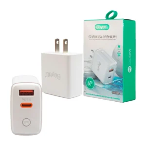 Cubo cargador buytiti de carga rápida con puerto usb y usb-c, 60w / c…